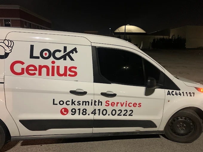 Lock Genius mobile locksmith van in Tulsa Oklahoma